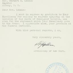 Letter: 1939 October 23