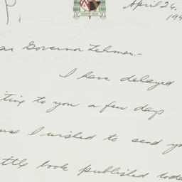 Letter: 1944 April 24