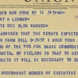 Telegram: 1964 July 16
