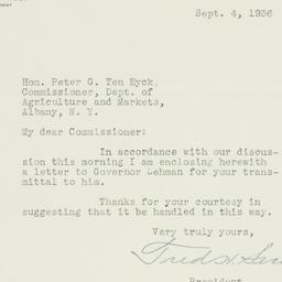 Letter: 1936 September 4