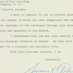 Letter: 1954 August 18