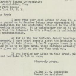 Letter: 1955 June 18