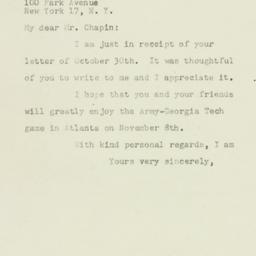 Letter: 1952 November 4