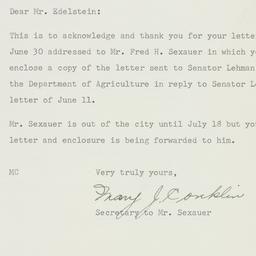 Letter: 1955 July 6