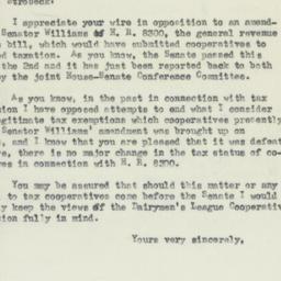 Letter: 1954 July 28