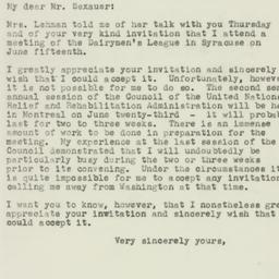 Letter: 1944 May 1