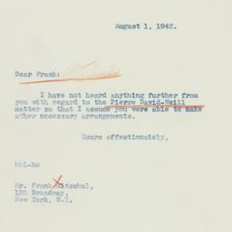 Letter: 1942 August 1