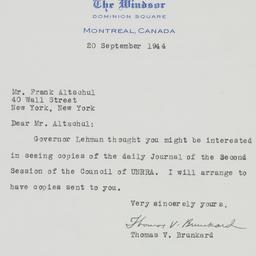 Letter: 1944 September 20