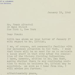 Letter: 1946 January 19