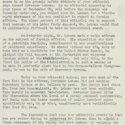 Letter: 1946 September 30