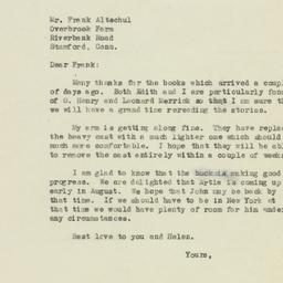 Letter: 1946 July 15