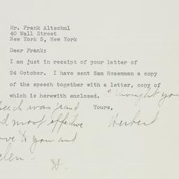 Letter: 1944 October 25