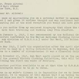 Letter: 1946 January 15
