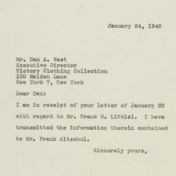 Letter: 1946 January 24