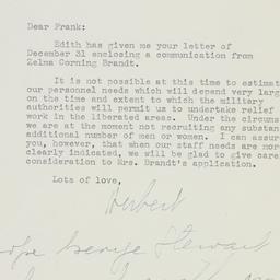Letter: 1944 January 15