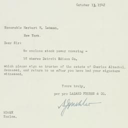 Letter: 1942 October 13
