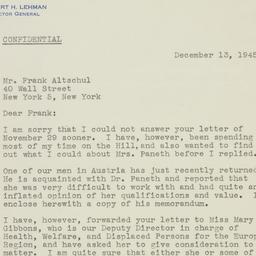 Letter: 1945 December 13