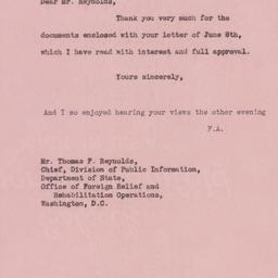 Letter: 1943 June 16