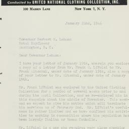 Letter: 1946 January 22