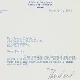 Letter: 1942 January 2