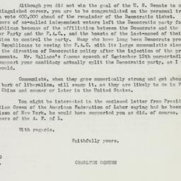 Letter: 1946 November 12