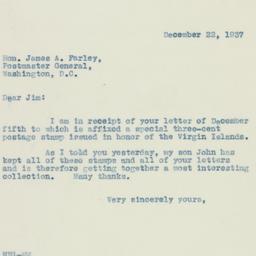 Letter: 1937 December 22