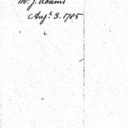 [Document, 1785 August 03]