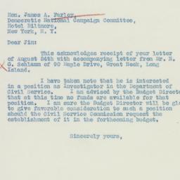 Letter: 1936 August 27