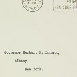 Envelope: 1939 January 18
