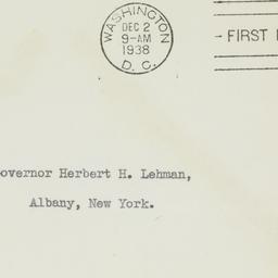 Envelope: 1938 December 2