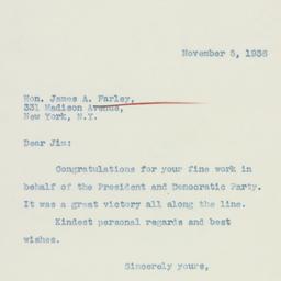 Letter: 1936 November 5