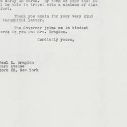 Letter: 1963 February 18