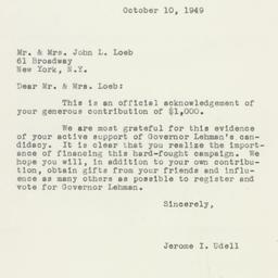Letter: 1949 October 10