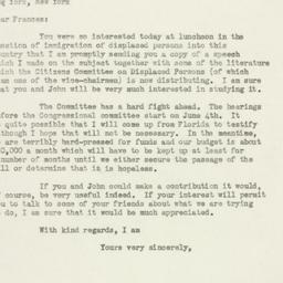Letter: 1947 May 23