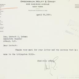 Letter: 1936 April 23