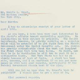 Letter: 1936 April 18