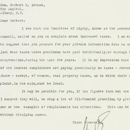 Letter: 1933 January 20