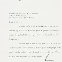 Letter: 1958 December 30