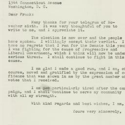 Letter: 1946 November 8