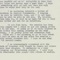Letter: 1951 October 15