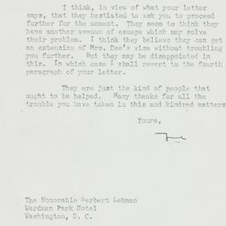Letter: 1951 July 20
