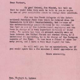 Letter: 1954 April 20