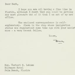 Letter: 1951 November 28