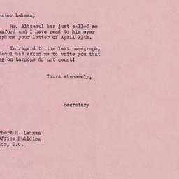 Letter: 1953 April 14
