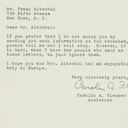 Letter: 1951 November 29