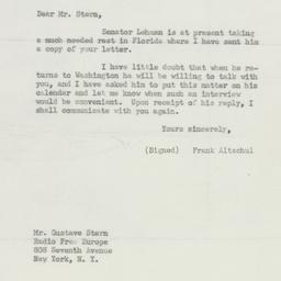 Letter: 1951 November 28