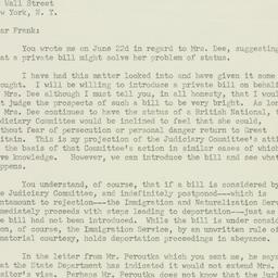 Letter: 1951 July 7