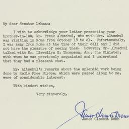 Letter: 1951 October 26