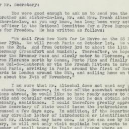Letter: 1951 September 19