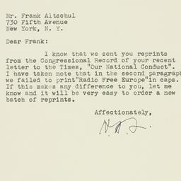 Letter: 1953 July 4